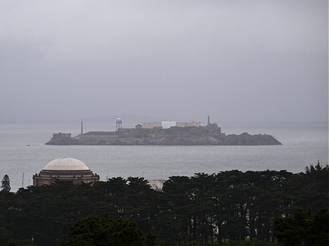 _Alcatraz-Island-March-2025-gettyimages SAN FRANCISCO, CALIFORNIA - MARCH 12: A view of Alcatraz Island during rainy day in San Fr