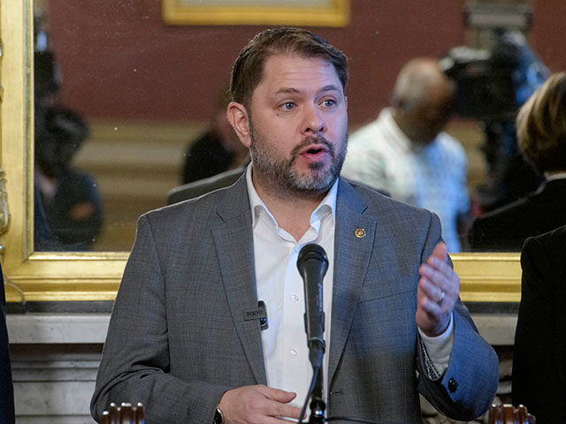 ap25022622569158-640x480-1 Sen. Ruben Gallego, D-N.M., speaks during a press conference on Medicare Negotiated Prescr