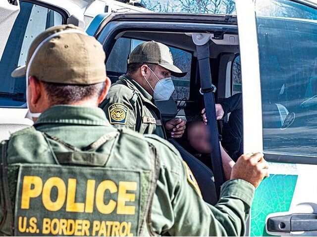Border Patrol arrests migrants Border Patrol agents arrest a group of migrants. (File Photo: U.S. Border Patrol)
