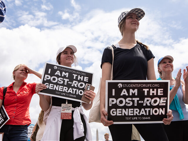 Celebrate-Life-Day-Rally-June24-2023-getty WASHINGTON, DC - JUNE 24: Anti-abortion activists participate in a Celebrate Life Day Rall