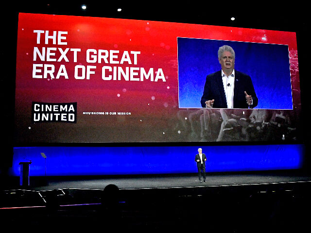 CinemaUnitedMichaelO’Leary LAS VEGAS, NEVADA - APRIL 01: Michael O’Leary, President & CEO, Cinema United speaks