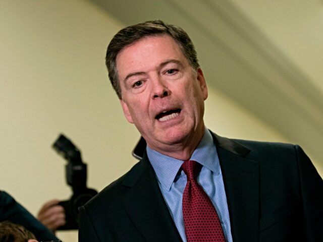 comey goes quiet Former FBI Director James Comey talks to reporters following a closed House Judiciary Comm