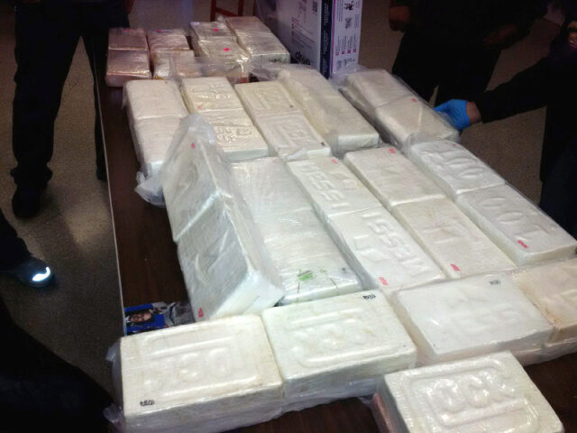Confiscated Cocaine In this Dec. 17, 2015 photo provided by the Office of the Special Narcotics Prosecutor for