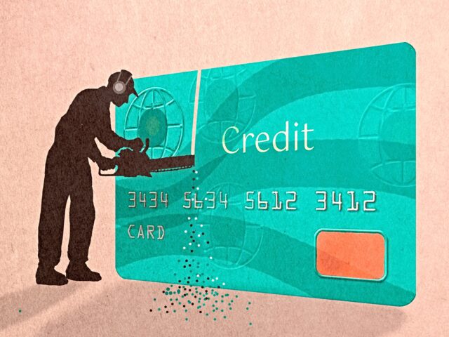 doge-credit-cards-640x480-1 Silhouette man cutting credit card with chainsaw