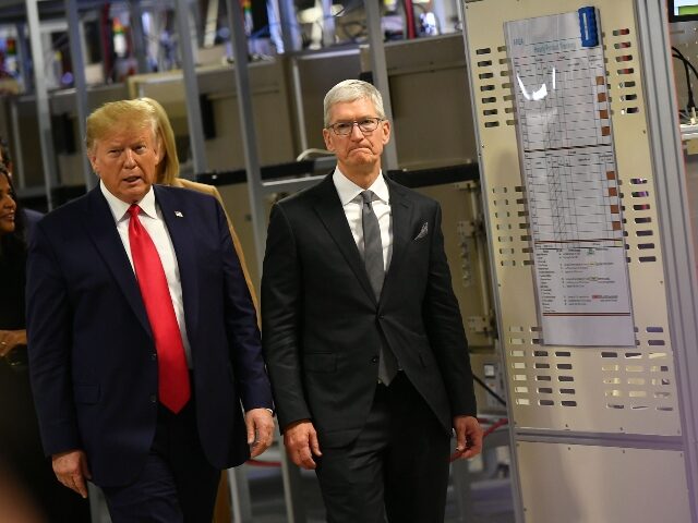 Donald Trump and Tim Apple Donald Trump and Tim Cook of Apple