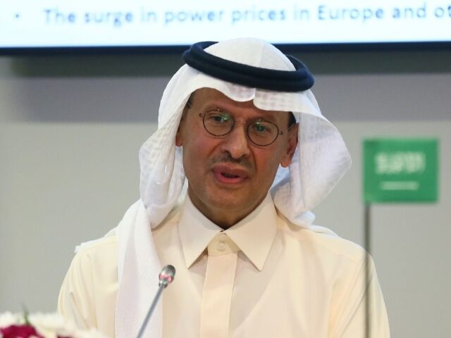 GettyImages-1243751479-2 VIENNA, AUSTRIA - OCTOBER 05: Saudi Arabia's Minister of Energy Prince Abdulaziz bin Salma