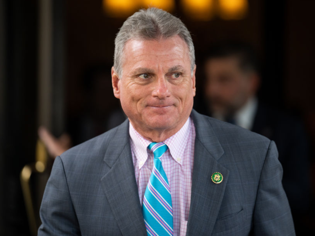 GettyImages-1255509476 WASHINGTON - MAY 10: Rep. Buddy Carter, R-Ga., leaves the House Republicans' caucus meetin