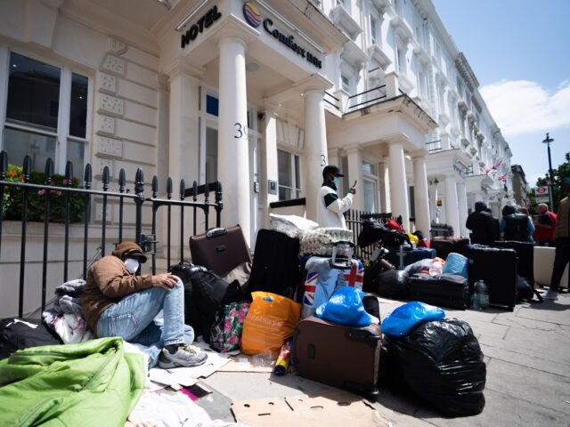 gettyimages-1258371333-1-640x480-1 A view of the scene outside the Comfort Inn hotel on Belgrave Road in Pimlico, central Lon