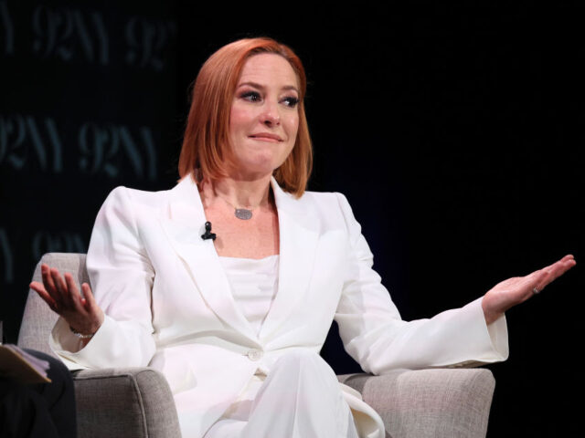 GettyImages-2152111830 NEW YORK, NEW YORK - MAY 08: Jen Psaki speaks onstage during Jen Psaki in Conversation wit