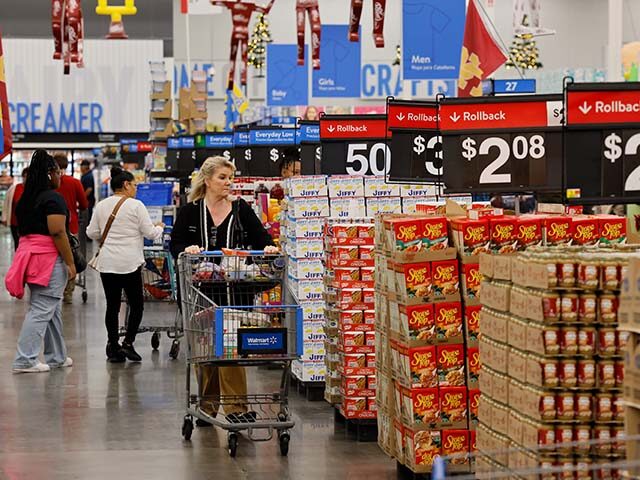 gettyimages-2185293259-640x480-1 Shoppers at the Walmart Supercenter in Burbank during Walmart's multi-week Annual Deals Sh