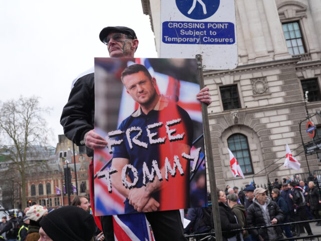 gettyimages-2196511494-1-640x480-1 Tommy Robinson supporters during a protest in central London. Robinson, whose real name St