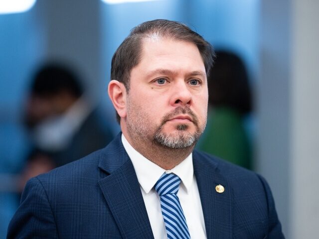 Sen. Ruben Gallego UNITED STATES - FEBRUARY 12: Sen. Ruben Gallego, D-Ariz., arrives in the Capitol for the v