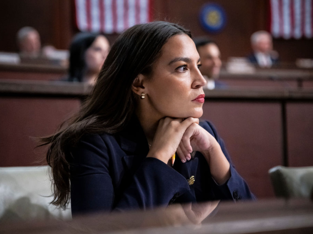 GettyImages-2202949170 WASHINGTON, DC - MARCH 5: Rep. Alexandria Ocasio-Cortez (D-N.Y.) listens to testimony duri