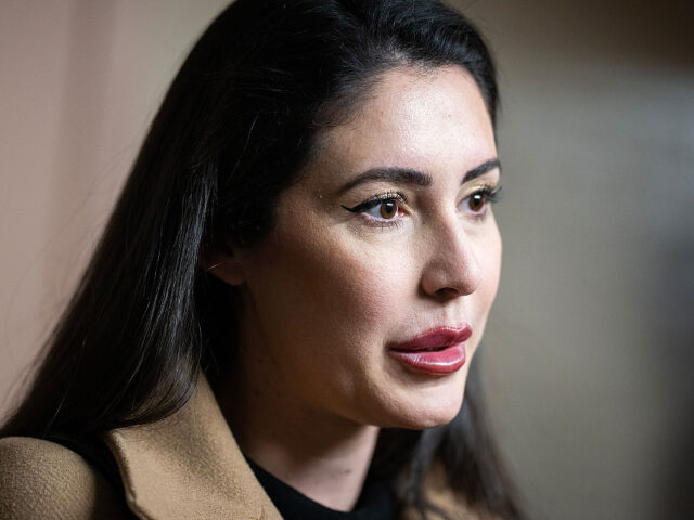 GettyImages-2209860702 UNITED STATES - APRIL 8: Rep. Anna Paulina Luna, R-Fla., talk with reporters after a meeti