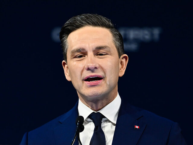 GettyImages-2211994689 OTTAWA, CANADA - APRIL 29: Conservative Party Leader Pierre Poilievre speaks to his suppor