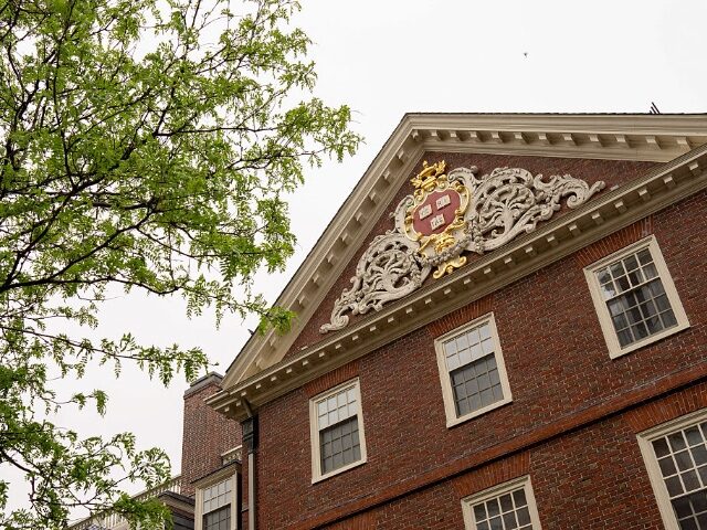 GettyImages-2213056867-2 The Harvard University seal on the university's campus in Cambridge, Massachusetts, US, on