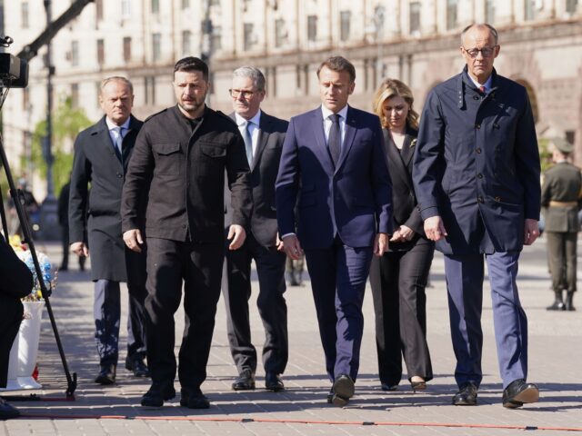 gettyimages-2213707562-1-640x480-1 KYIV, UKRAINE - MAY 10: (left to right) Poland's Prime Minister Donald Tusk, Ukrainian Pre