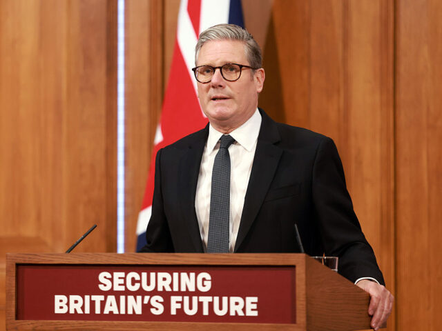 PM Keir Starmer Holds Press Conference On Immigration LONDON, ENGLAND - MAY 12: Britain's Prime Minister Keir Starmer holds a press confere