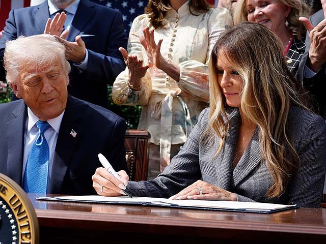 gettyimages-2215951930-1-1-640x480-1 First lady Melania Trump signs the TAKE IT DOWN Act alongside U.S. President Donald Trump,