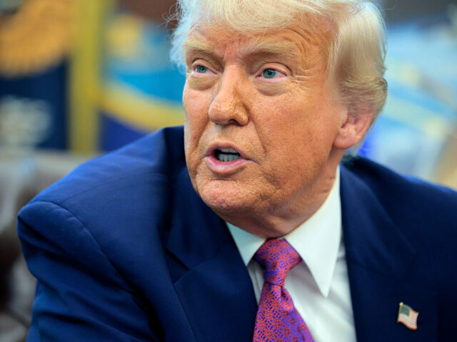 President Trump Makes Announcement With Defense Secretary Hegseth In The Oval Office WASHINGTON, DC - MAY 20: U.S. President Donald Trump speaks in the Oval Office at the Whit