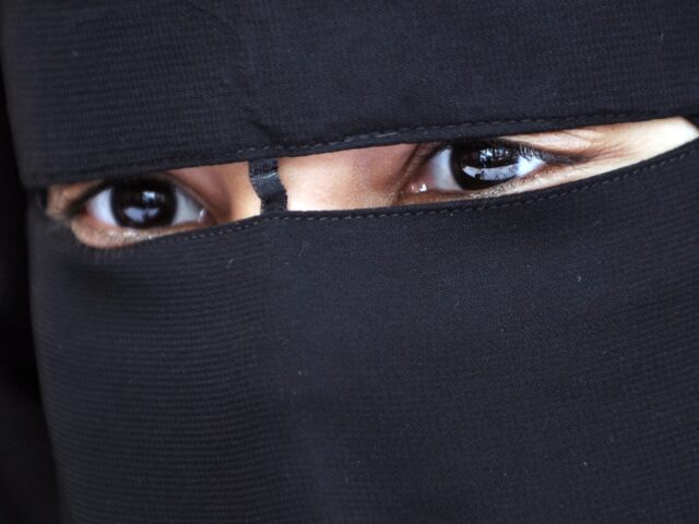 gettyimages-99881729-1-640x480-1 A Muslim woman wearing the niqab (veil which covers the body and leaves only a small strip