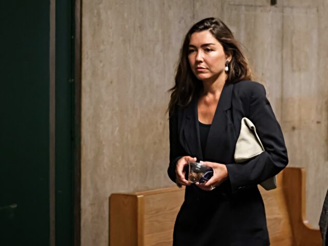 Harvey Weinstein Accuser Miriam Haley, an alleged victim of Harvey Weinstein, arrives to testify against him at Man