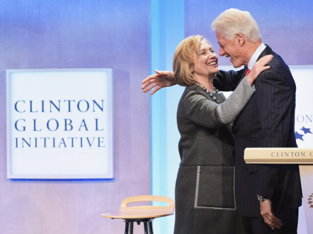 Hillary and Bill Clinton Foundation NEW YORK, NY - SEPTEMBER 22: Former US Secretary of State Hillary Clinton and husband, For