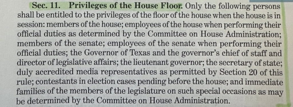 house-rules-for-floor-visits-1024x375-1 Texas House of Representatives