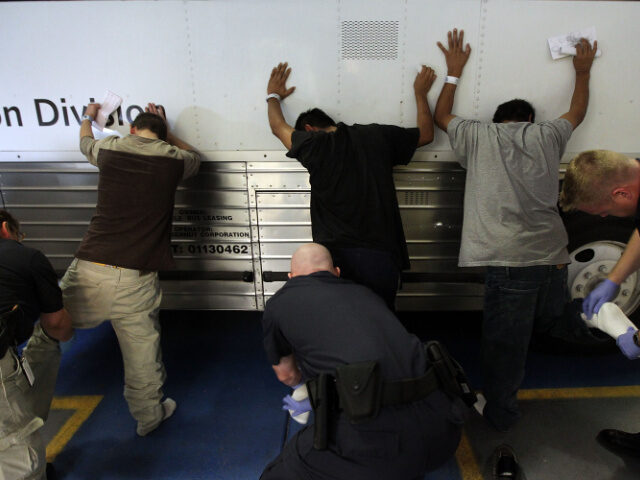 ICE Detains Martha's Vineyard Migrants Undocumented immigrants are searched while being in-processed at the Immigration and Custo