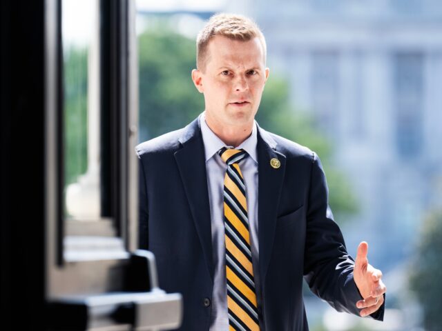 Jared Golden UNITED STATES - JUNE 15: Rep. Jared Golden, D-Maine, arrives to the U.S. Capitol for the l