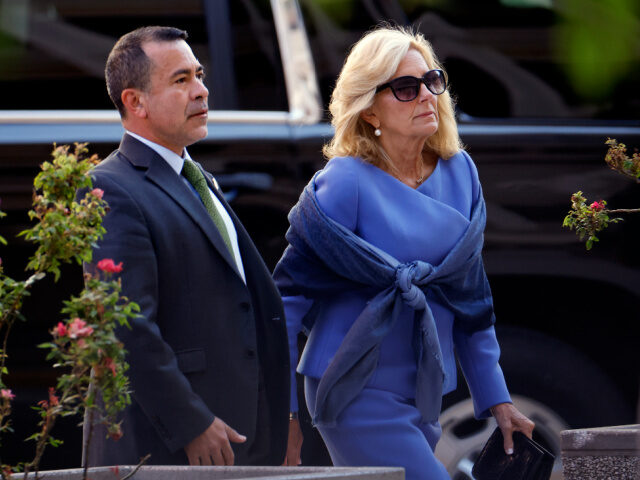 Jill Biden and Anthony Bernal First lady Jill Biden and her senior advisor Anthony Bernal arrive to the J. Caleb Boggs F