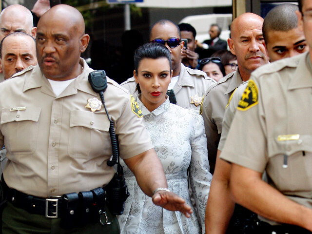 KimKardashian Reality television star Kim Kardashian leaves Los Angeles Superior Court on April 12, 2013
