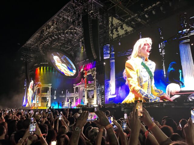 Lady Gaga 03 May 2025, Brazil, Rio De Janeiro: Lady Gaga performs during her free concert on Copacab