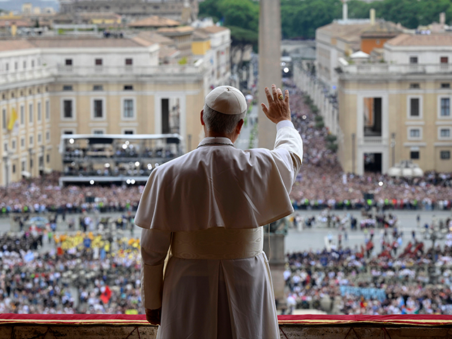 leo-xiv-getty Pope Leo XIV leads the Regina Caeli prayer in St. Peter's Square on May 11, 2025 in V