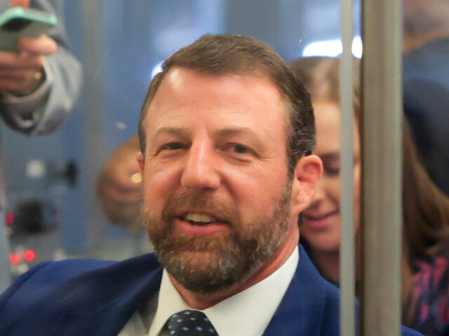 Markwayne Mullin U.S. Sen. Markwayne Mullin (R-OK) rides the Senate Subway with his wife, Christie Mullin b