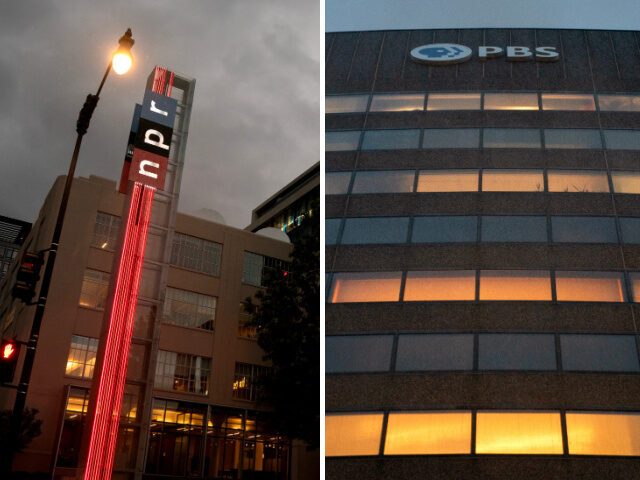 NPR and PBS Buildings Stefani Reynolds/Bloomberg via Getty Images, Stefani Reynolds/Bloomberg via Getty Images
