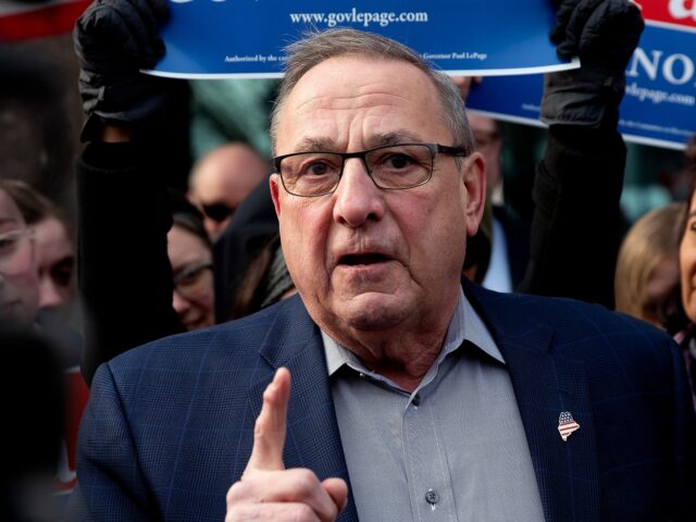 Paul LePage AUGUSTA, ME - FEB 16: Former Gov. Paul LePage speaks to the press after walking to the Sta