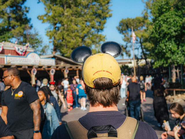 pexels-harry-tucker-1863749148-28561866 back view of visitor wearing mickey ears at Disneyland