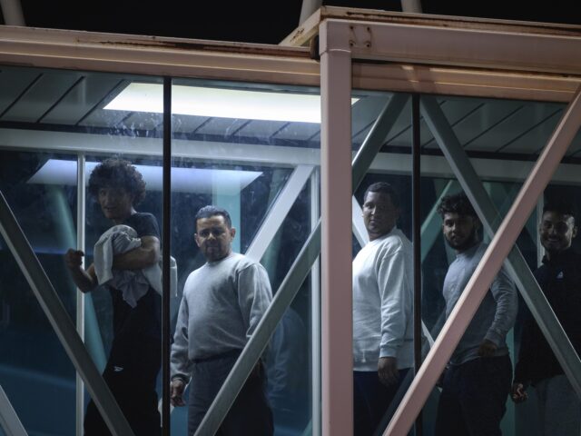 return flights resume Deported individuals from the US arrive at Simon Bolivar International Airport (CCS) in Ma
