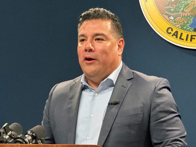 Ricardo Lara (Adam Beam / Associated Press) FILE - California Insurance Commissioner Ricardo Lara speaks during a news conference in a