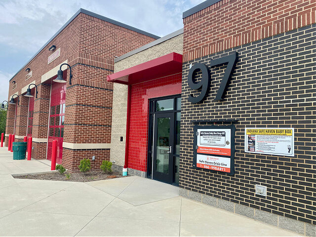safe-haven-baby-box-Fishers-Fire-Department A newborn baby was surrendered to a Safe Haven Baby Box at a fire station in Fishers, Indi