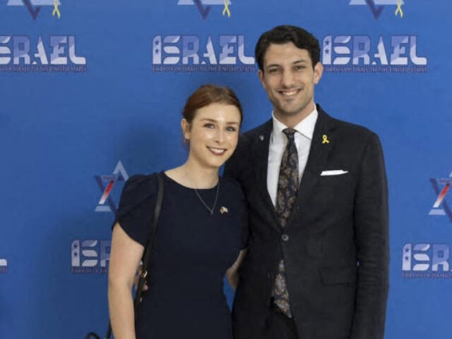 Sarah Milgrim and Yaron Lischinsky This photograph taken from the official Facebook account of The Embassy of Israel to the U