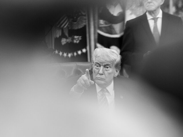 President Donald Trump is joined by Secretary of Commerce Howard Lutnick, Vice President J