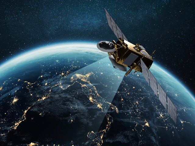 a-communications-satellite-orbits-the-earth-640x480-1 a communications satellite orbits the Earth