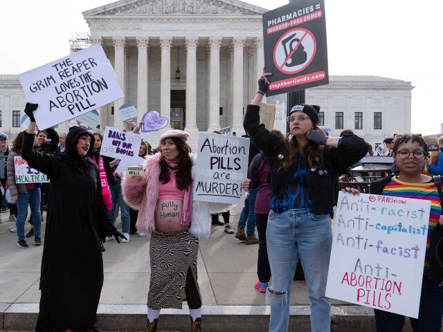 Abortion Pill protest Pro-life demonstrators protest outside of the Supreme Court during a rally, March 26, 2024