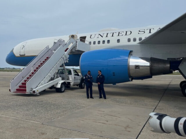 Air Force One, Nick Gilbertson/Breitbart News