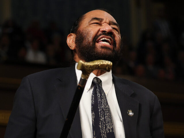 Al Green Trump Impeachment Rep. Al Green (D-TX) shouts out as U.S. President Donald Trump addresses a joint session o