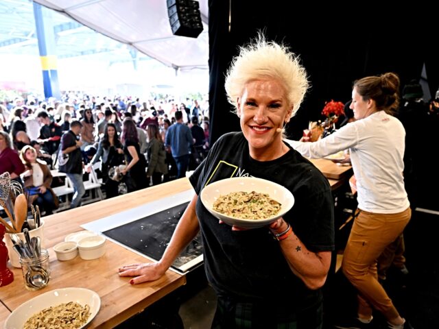 Anne Burrell NEW YORK, NEW YORK - OCTOBER 15: Anne Burrell makes a culinary presentation during the Foo