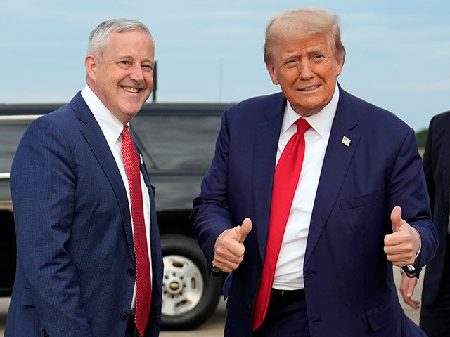 ap24278818010511-640x480-1 Republican presidential nominee former President Donald Trump stands with Republican Natio