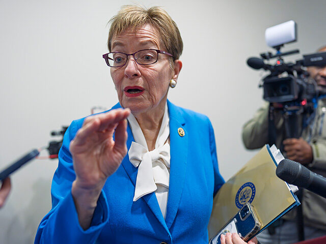 ap24354653294713-640x480-1 Rep. Marcy Kaptur, D-Ohio, a member of the House Appropriations Committee, speaks with rep